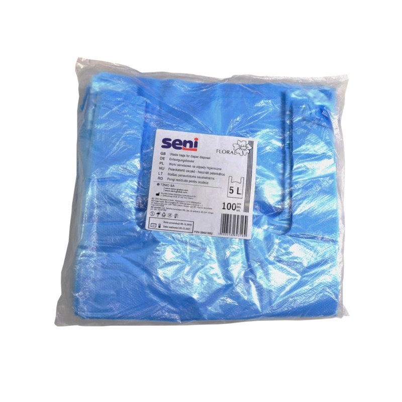 Sac poubelle pour les couches usagées (100 unités) - SENI  - 1