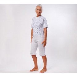 Pyjama grenouillère manches et jambes courtes interlock imprimé - Benefactor Benefactor - 2