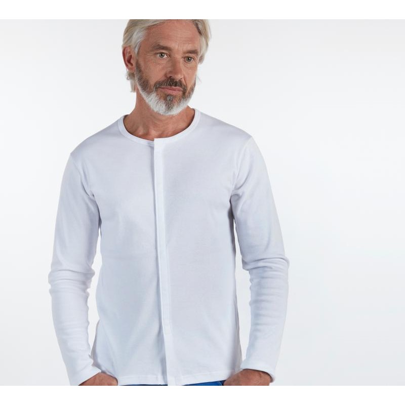 Tee-Shirt Mixte - manches longues ouverture devant aimants - Benefactor Benefactor - 1 Tee-Shirt Mixte - manches longues ouverture devant aimants - Benefactor Benefactor - 1