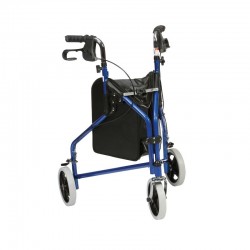 Rollator / Déambulateur 3 roues Delta + sac de transport Identités - 1