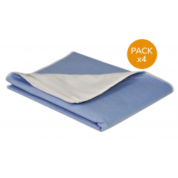 Alèse lavable 75x85 cm bordable- ABENA - Pack de 4 alèses Abena Frantex - 1