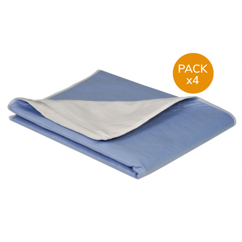 Alèse lavable 75x85 cm bordable- ABENA - Pack de 4 alèses Abena Frantex - 1