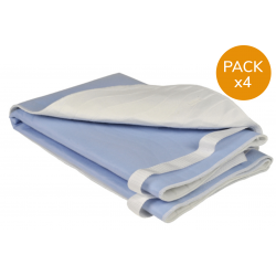 Alèse lavable 75x85 cm avec poignées- ABENA - Pack de 4 alèses Abena Frantex - 1