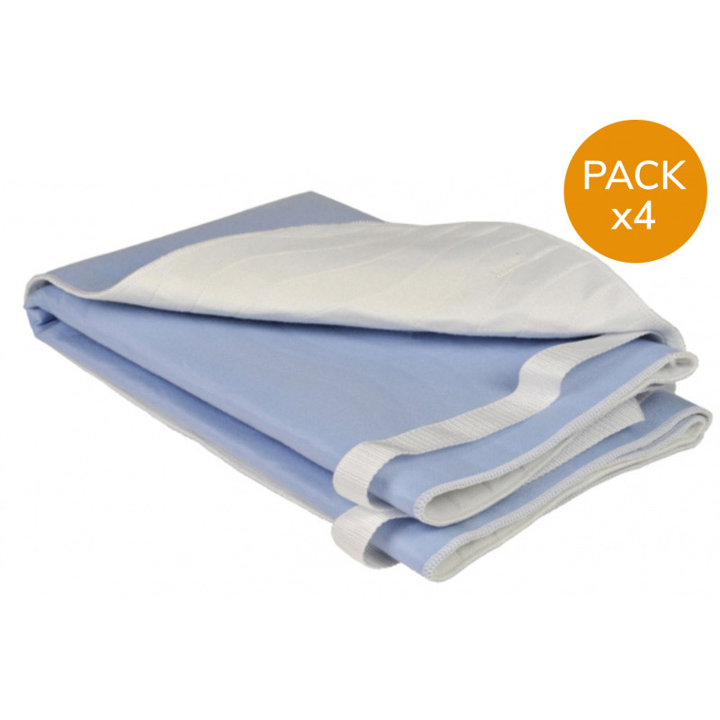 Alèse lavable 75x85 cm avec poignées- ABENA - Pack de 4 alèses Abena Frantex - 1