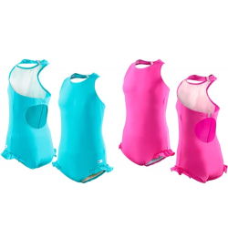 Maillot de bain d'incontinence pour fille Halterneck - Kes Vir  - 1