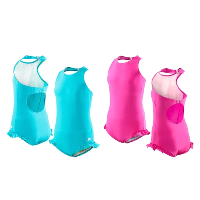 Maillot de bain d'incontinence pour fille Halterneck - Kes Vir  - 1