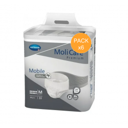 Slip Absorbant / Pants - MoliCare Mobile - M - 10 gouttes - Pack de 6 sachets Hartmann MoliCare Premium Mobile - 1
