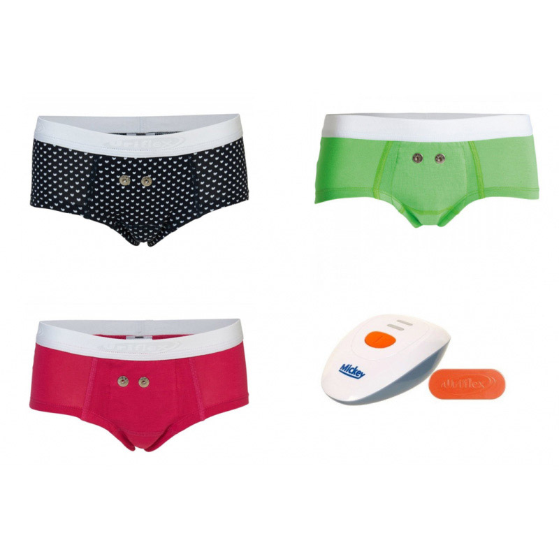 Uriflex - Pack de 3 boxers garçon + alarme stop pipi Mickey