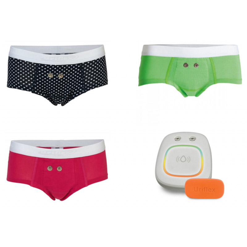 Pack de 3 boxers femmes Uriflex + alarme stop pipi Liberty URIFLEX - 1 Pack de 3 boxers femmes Uriflex + alarme stop pipi Liberty URIFLEX - 1