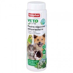 14284 - Poudre répulsive antiparasitaire, chiens, chats, rongeurs et oiseaux - 60 g