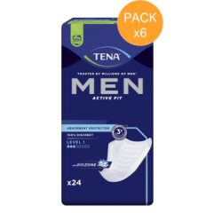 Protection urinaire homme - TENA Men Niveau 1 - Pack de 6 sachets Tena Men - 1