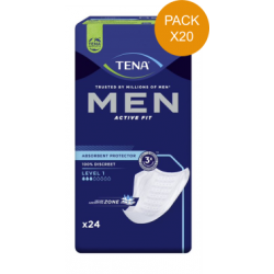Protection urinaire homme - TENA Men Niveau 1 - Pack Economique Tena Men - 5
