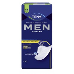 TENA Men Protections Absorbantes Niveau 1 Incontinence Homme - Pour Fuites  Urinaires Légères - 96 Protections (Pack 1 mois) 12 unités (Lot de 8)