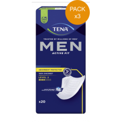 Protection urinaire homme - TENA Men Niveau 2 - Pack de 3 sachets Tena Men - 1