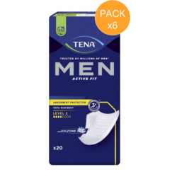 Protection urinaire homme - TENA Men Niveau 2 - Pack de 6 sachets Tena Men - 1