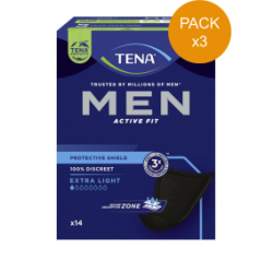 Protection urinaire homme - TENA Men Extra Light - Pack de 3 sachets Tena Men - 1