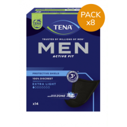 Protection urinaire homme - TENA Men Extra Light - Pack de 8 sachets Tena Men - 1