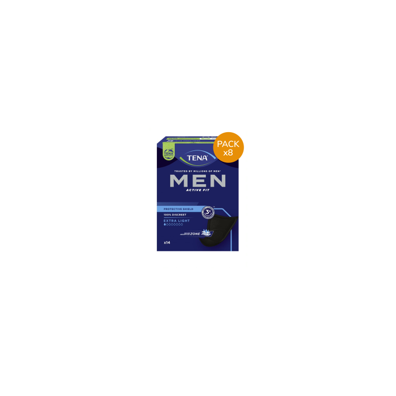 Protection urinaire homme - TENA Men Extra Light - Pack de 8 sachets Tena Men - 1 Protection urinaire homme - TENA Men Extra Light - Pack de 8 sachets Tena Men - 1