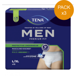 Protection urinaire homme - TENA Men Premium Fit - Large - Pack de 3 sachets Tena Men - 1