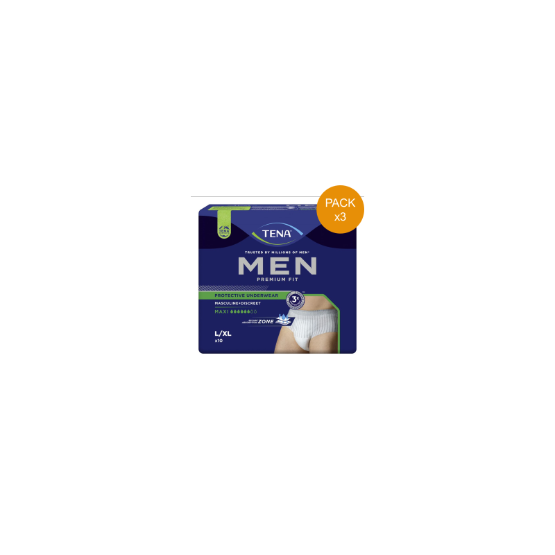 Protection urinaire homme - TENA Men Premium Fit - Large - Pack de 3 sachets Tena Men - 1 Protection urinaire homme - TENA Men Premium Fit - Large - Pack de 3 sachets Tena Men - 1