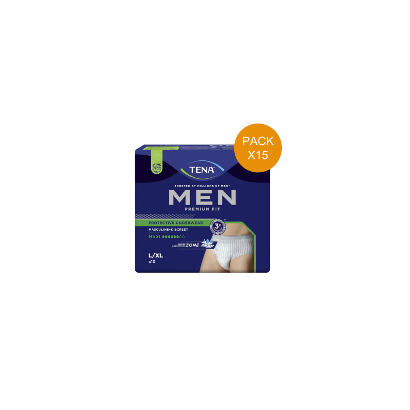 Protection urinaire homme - TENA Men Premium Fit - Large - Pack Economique Tena Men - 1