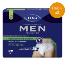 Protection urinaire homme - TENA Men Premium Fit - Medium - Pack de 3 sachets Tena Men - 1