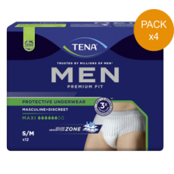 Protection urinaire homme - TENA Men Premium Fit - Medium - Pack de 4 sachets Tena Men - 1