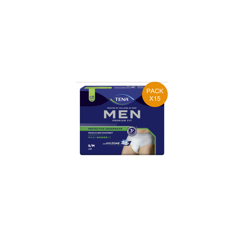 Protection urinaire homme - TENA Men Premium Fit - Medium - Pack Economique Tena Men - 1
