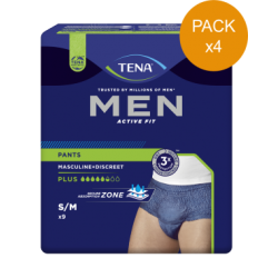 Protection urinaire homme -TENA Men Active Fit - M - Pack de 4 sachets Tena Men - 4