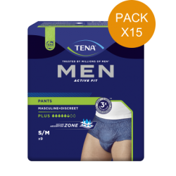 Protection urinaire homme -TENA Men Active Fit - M - Pack Economique Tena Men - 5