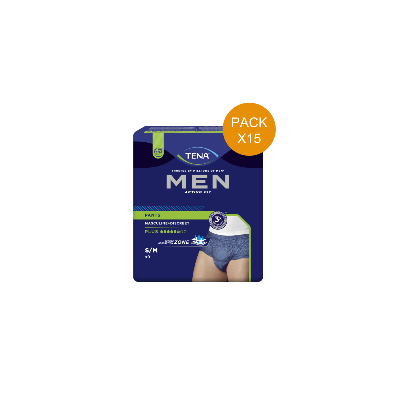 Protection urinaire homme -TENA Men Active Fit - M - Pack Economique Tena Men - 5 Protection urinaire homme -TENA Men Active Fit - M - Pack Economique Tena Men - 5