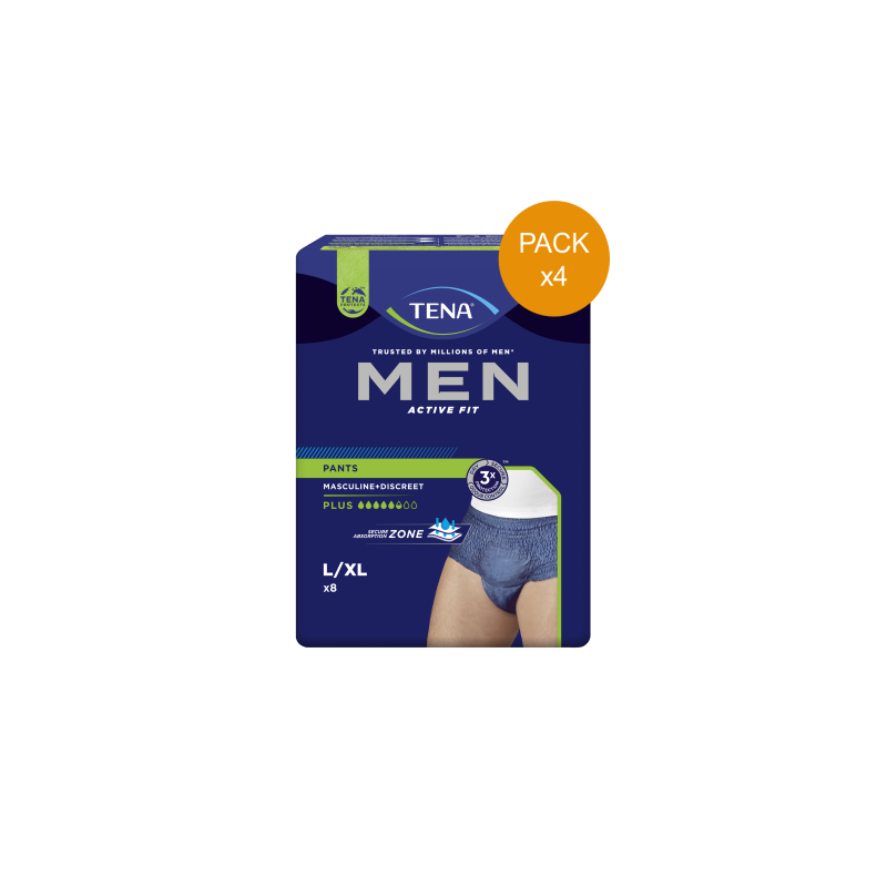 Protection urinaire homme - TENA Men Active Fit - L - Pack de 4 sachets Tena Men - 1 Protection urinaire homme - TENA Men Active Fit - L - Pack de 4 sachets Tena Men - 1