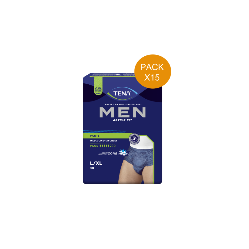 TENA Men Active Fit L : Protection urinaire homme - Pack Economique