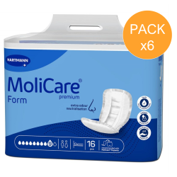 Protection urinaire anatomique - Hartmann Molicare Premium Form Maxi - 9 gouttes - Pack de 6 sachets Hartmann MoliCare Premium F