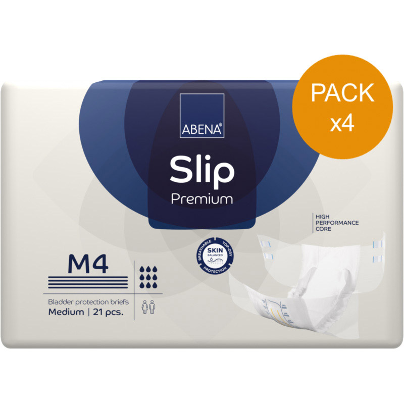 Couches adulte - Abena slip Premium M N°4 - Pack de 4 sachets Abena Abri Form - 1 Couches adulte - Abena slip Premium M N°4 - Pack de 4 sachets Abena Abri Form - 1