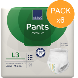 Slip Absorbant / Pants - Abena Pants L N°3 - Pack de 6 sachets Abena Abri Flex - 1