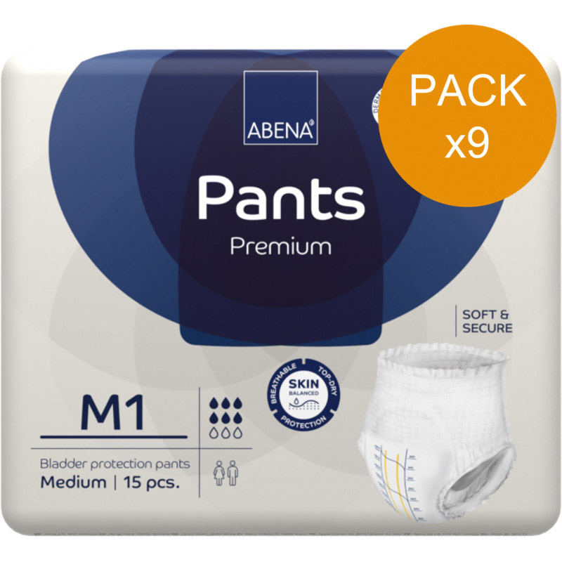 Slip Absorbant / Pants Abri-Flex M N°1 - Pack economique Abena Abri Flex - 1