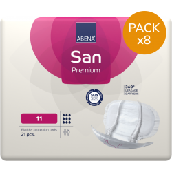 Protection urinaire anatomique - Abena-Frantex Abri-San Premium N°11 - Pack de 8 sachets Abena Abri San - 1