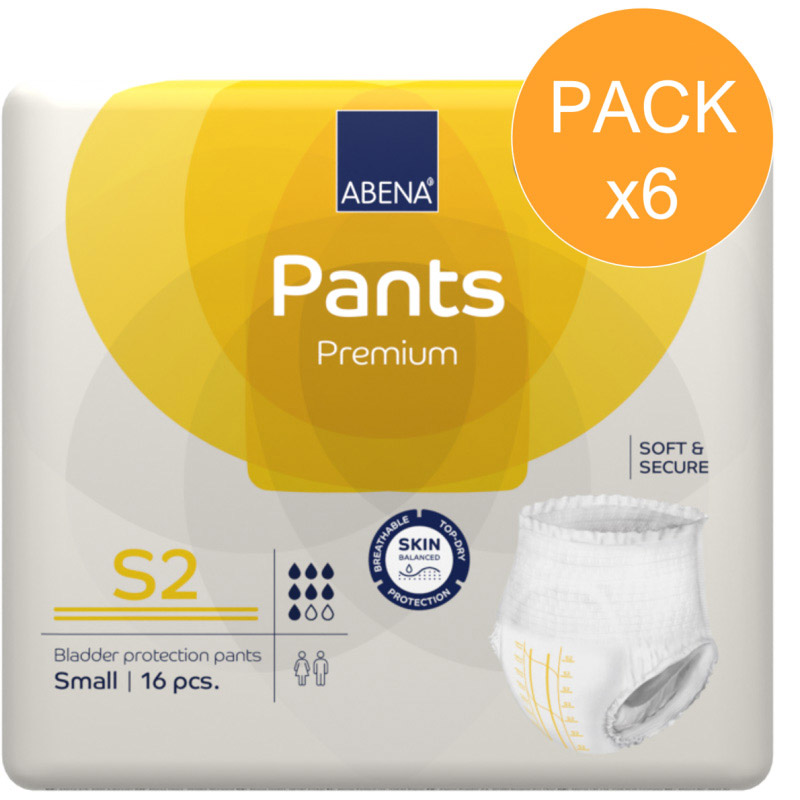 Abena Pants - Slip Absorbant / Pants - N°2 S - Pack de 6 sachets Abena Abri Flex - 1 Abena Pants - Slip Absorbant / Pants - N°2 S - Pack de 6 sachets Abena Abri Flex - 1