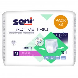 Seni Active Trio M - Slip absorbant / Pants - Pack de 8 sachets Seni Active - 1