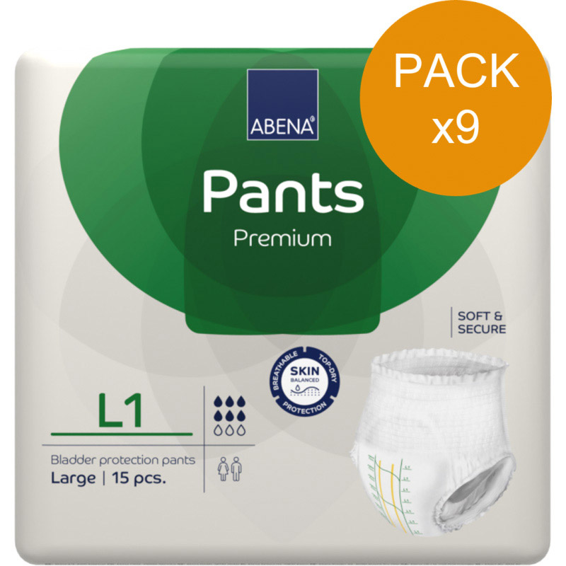 Slip Absorbant / Pants - Abri-Flex L N°1 - Pack economique Abena Abri Flex - 1