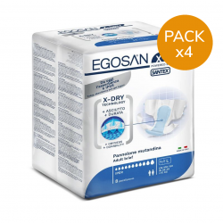 Egosan Slip L X-Dry - Pack de 4 sachets de couches adulte Egosan Slip - 1