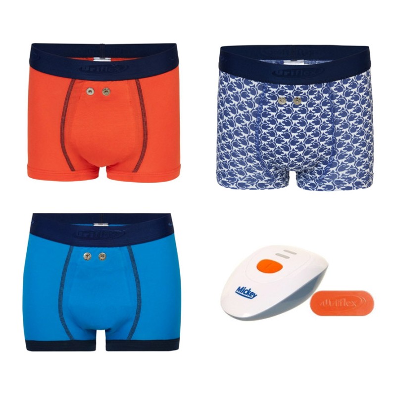 Pack de 3 boxers garçon Uriflex + alarme stop pipi Mickey URIFLEX - 1