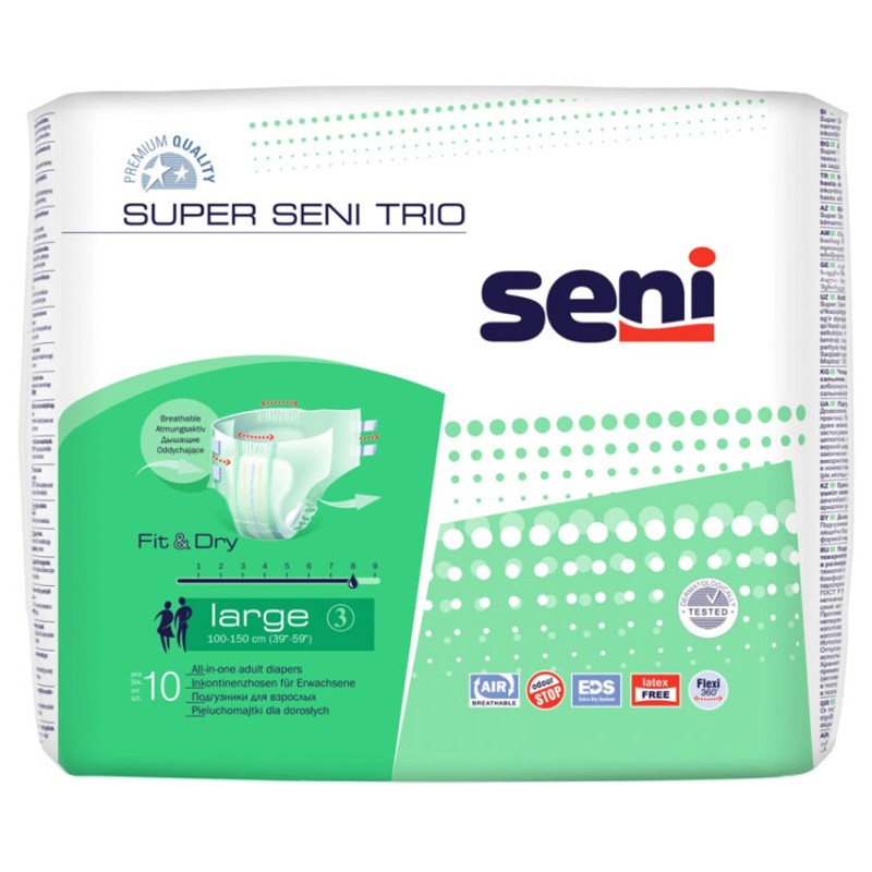 Couches adulte - Super Seni Trio L Seni - 1 Couches adulte - Super Seni Trio L Seni - 1