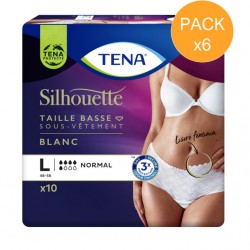 Protection urinaire femme - TENA Silhouette Normal - Large - Pack de 6 sachets Tena Silhouette - 1