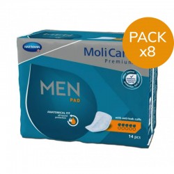 Protection urinaire homme - MoliCare Premium Men 5 gouttes - Pack de 8 sachets Hartmann Molicare Premium Men - 1
