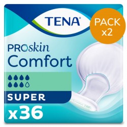 Protection urinaire anatomique - TENA Comfort ProSkin Super - Pack de 2 sachets  - 1