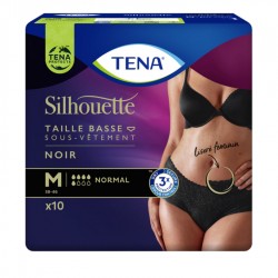 Protection urinaire femme - TENA Silhouette Normal Noir - M (taille basse) Tena Silhouette - 1