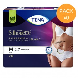 Protection urinaire femme - TENA Silhouette Normal - Médium - Pack de 6 sachets Tena Silhouette - 1