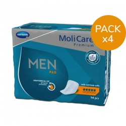 Protection urinaire homme - MoliCare Premium Men 5 gouttes - Pack de 4 sachets Hartmann Molicare Premium Men - 1